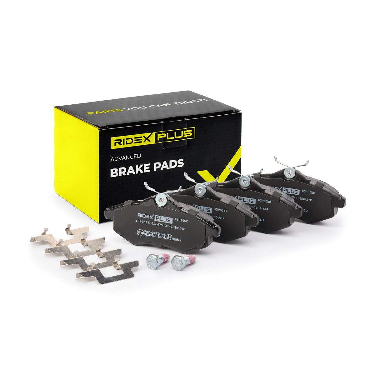 RIDEX PLUS Bremseklodser Varenummer: 402B0151P billige
