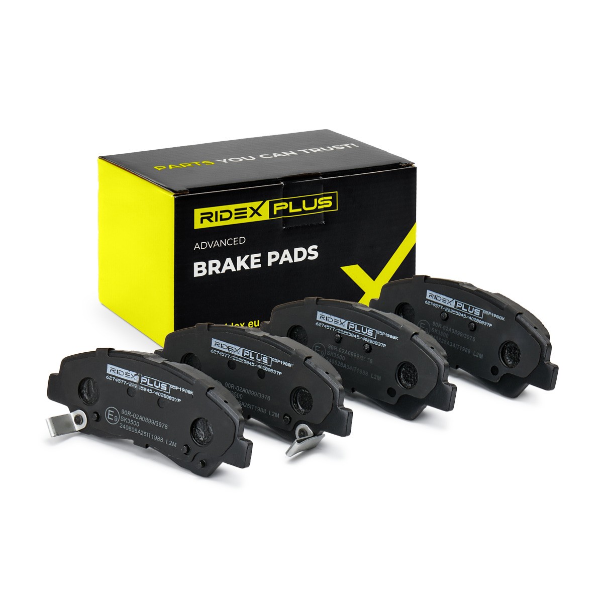 RIDEX PLUS Brake pad set Article number: 402B0837P cheaply