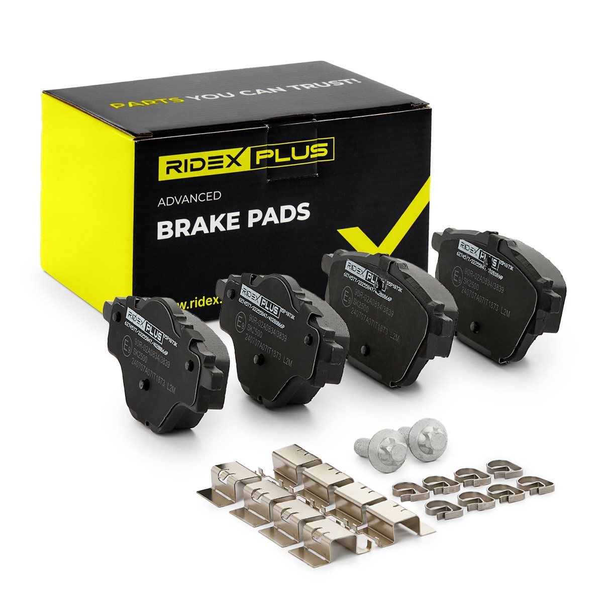 RIDEX PLUS Bremseklodser Varenummer: 402B0866P billige