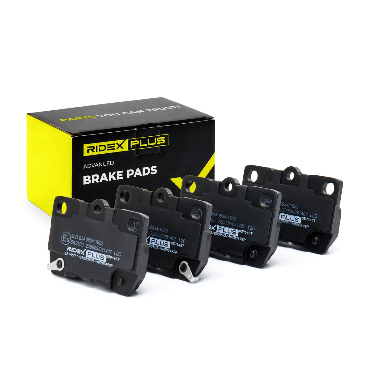 RIDEX PLUS Brake pad set Article number: 402B0493P cheaply