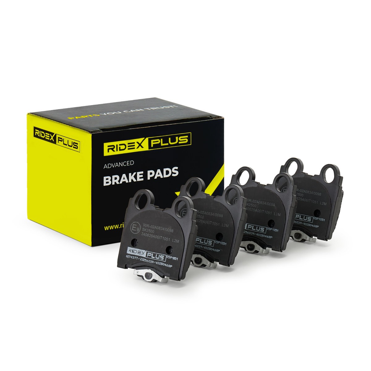 RIDEX PLUS Brake pad set Article number: 402B0468P cheaply