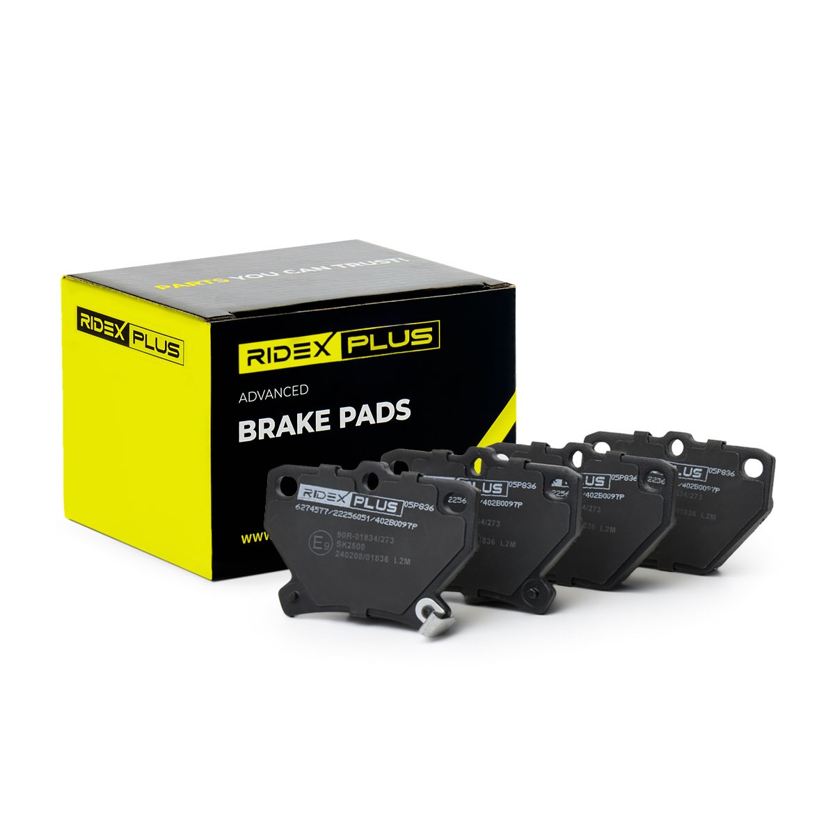RIDEX PLUS Brake pad set Article number: 402B0097P cheaply