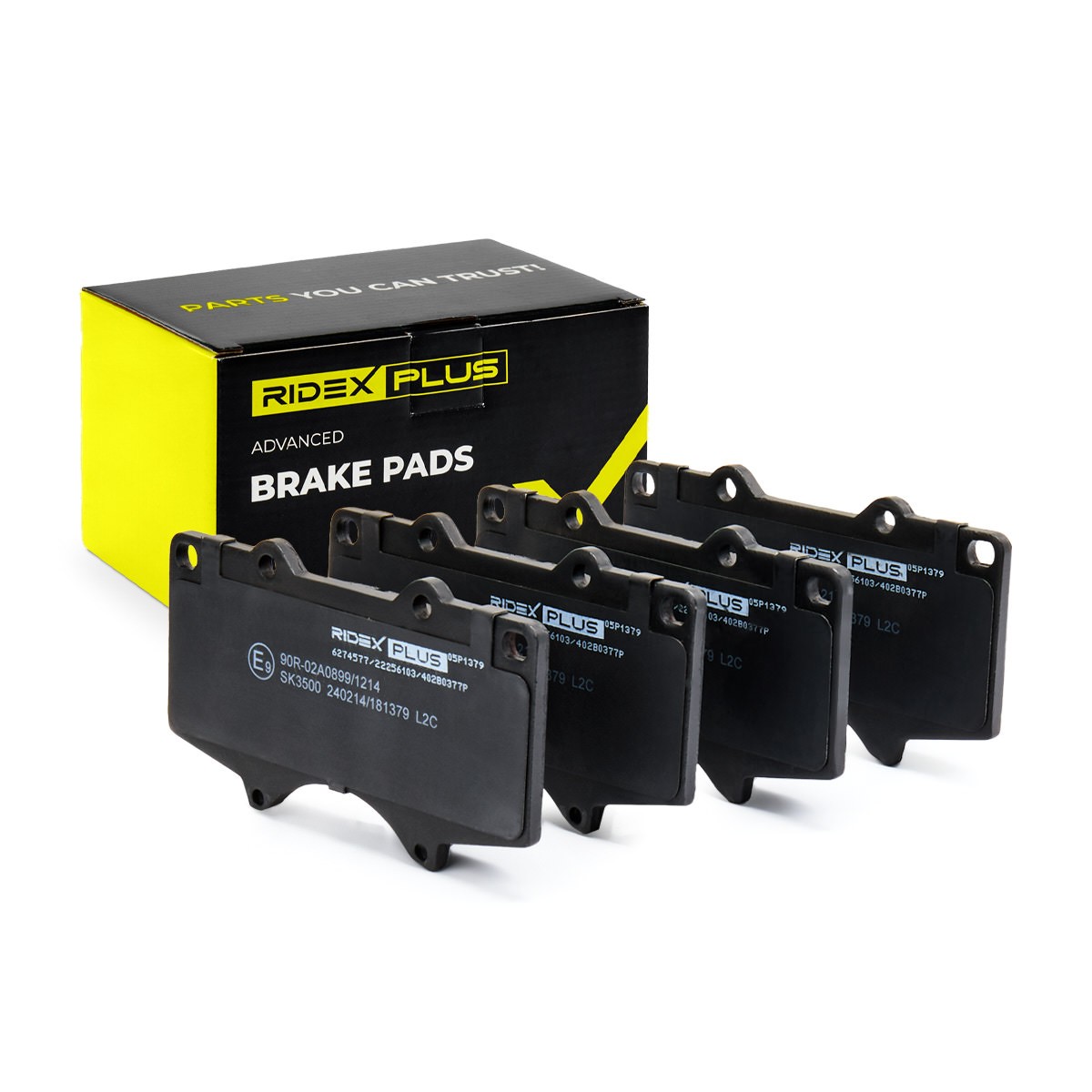 RIDEX PLUS Brake pad set Article number: 402B0377P cheaply