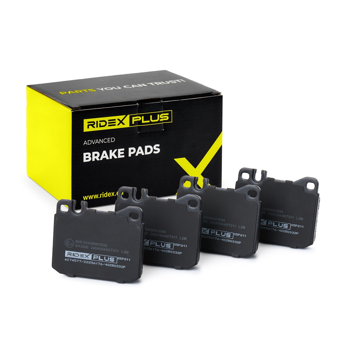 RIDEX PLUS Brake pad set Article number: 402B0332P cheaply
