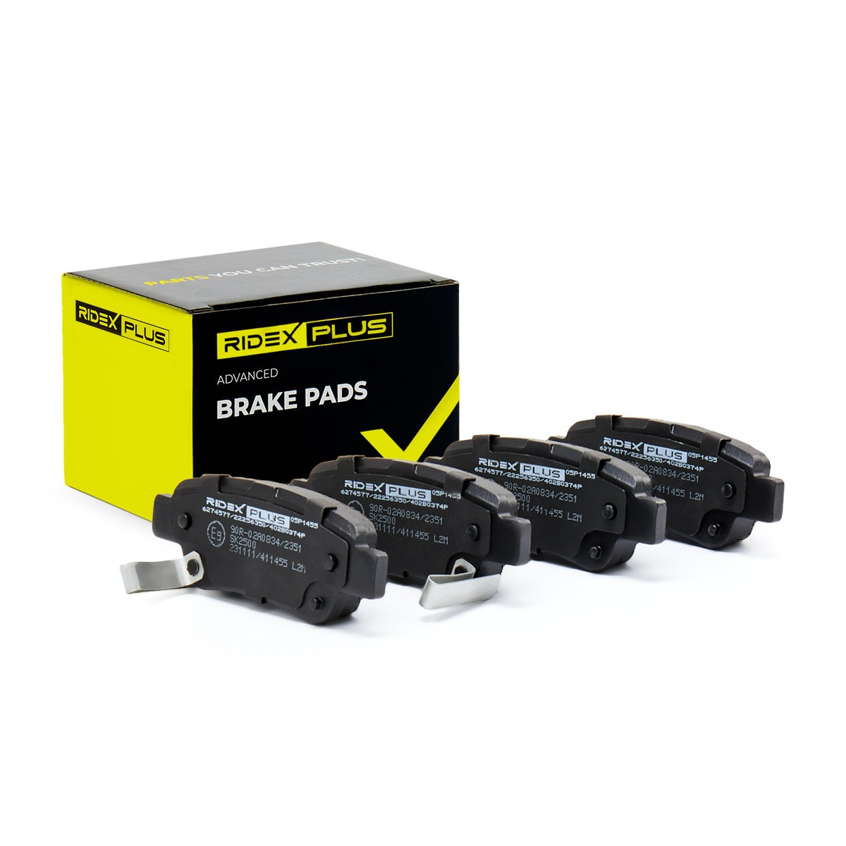 RIDEX PLUS Brake pad set Article number: 402B0374P cheaply