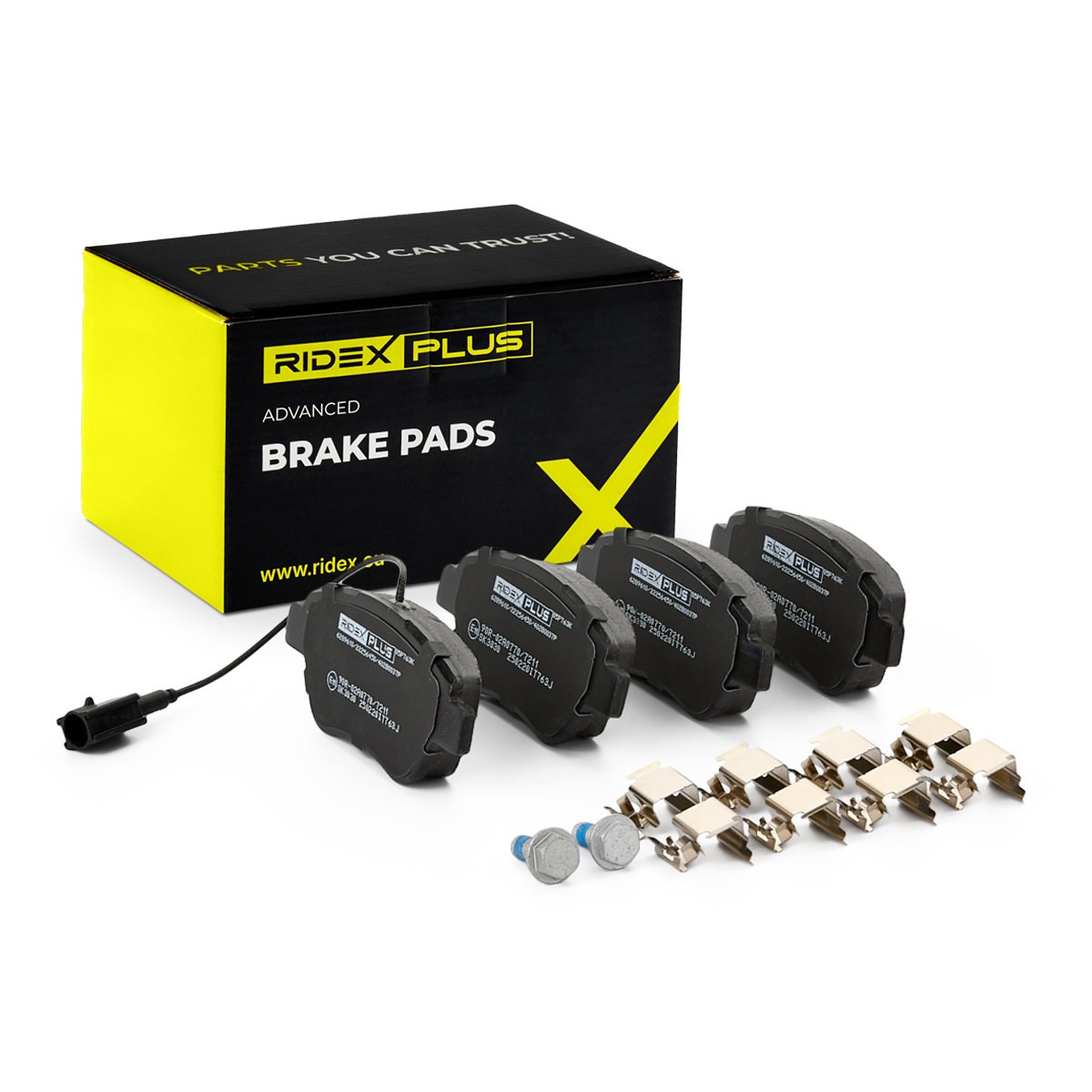 RIDEX PLUS Brake pad set Article number: 402B0037P cheaply