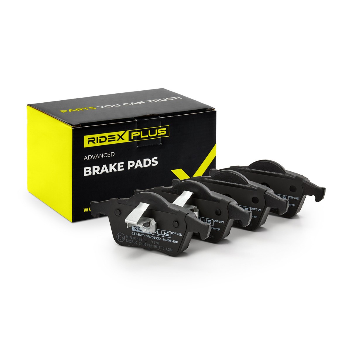 RIDEX PLUS Brake pad set Article number: 402B0045P cheaply