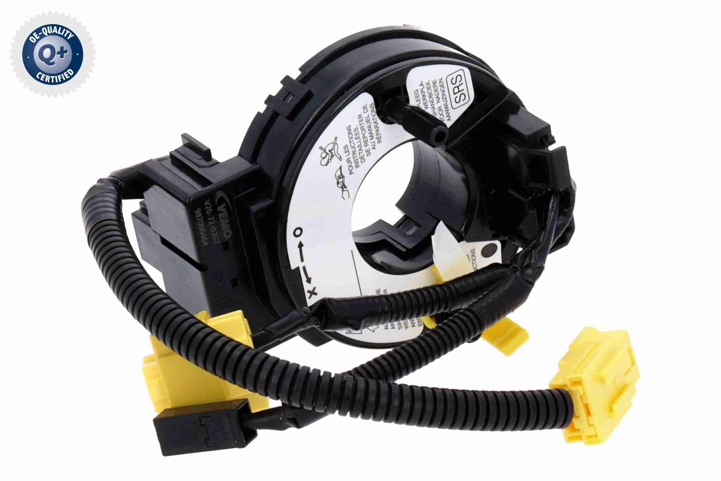 VEMO V26-72-0262 Clockspring, airbag JAZZ 1.2 i-DSI (GD5, GE2) 78 PS Petrol 2008