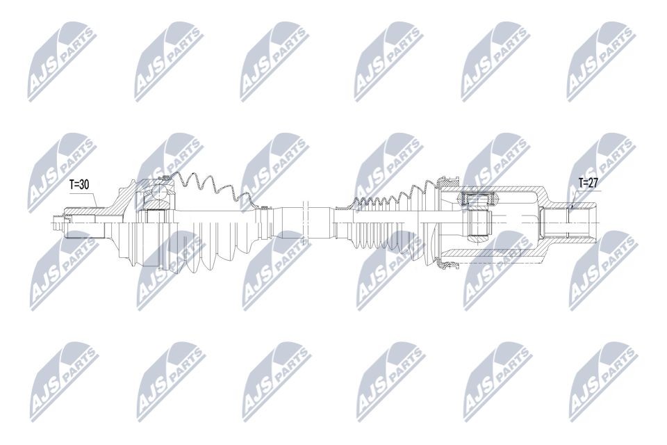 NTY Drive shaft Article number: NPW-ME-186 cheaply