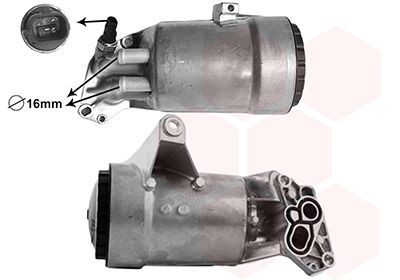 VAN WEZEL 37013736 Oliefilterhus MASTER 2.5 dCi 100 99 HK Diesel 2010
