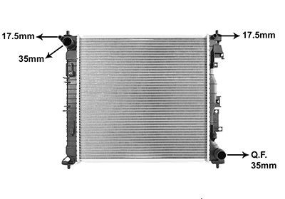 VAN WEZEL Engine radiator Article number: 82012754 cheaply