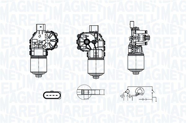 MAGNETI MARELLI Wiper motor Article number: 064380000010 cheaply