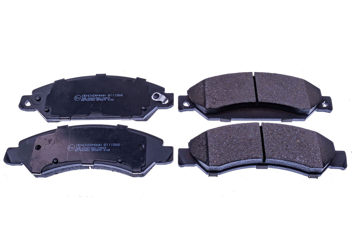DENCKERMANN Brake pad set Article number: B111566 cheaply