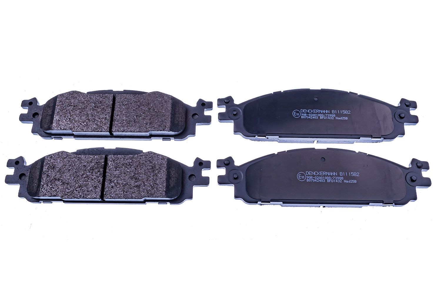 DENCKERMANN Brake pad set Article number: B111582 cheaply