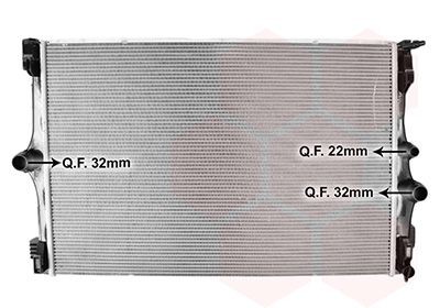 VAN WEZEL Engine radiator Article number: 30012716 cheaply