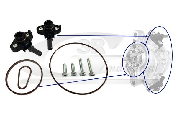 3RG 74202 Reperationssæt, vacuumpumpe (bremsesystem) C-MAX 1.6 TDCi 115 HK Diesel 2019