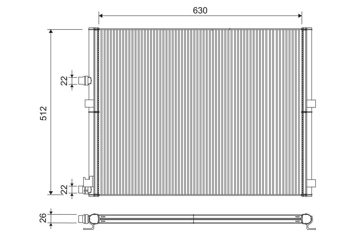 VALEO Engine radiator Article number: 701306 cheaply
