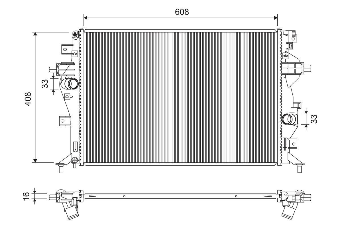 VALEO Engine radiator Article number: 701321 cheaply
