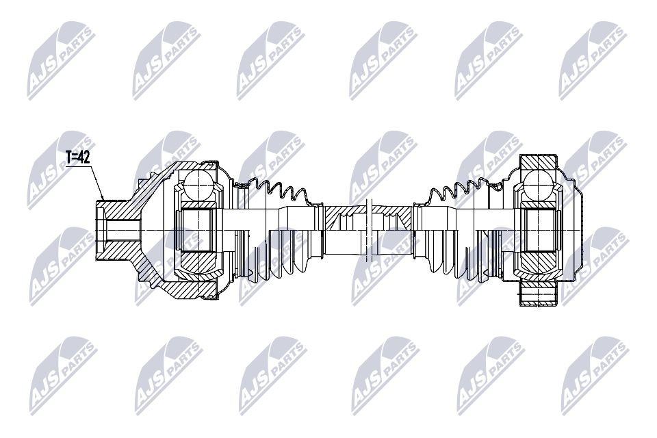 NTY Drive shaft Article number: NPW-AU-079 cheaply