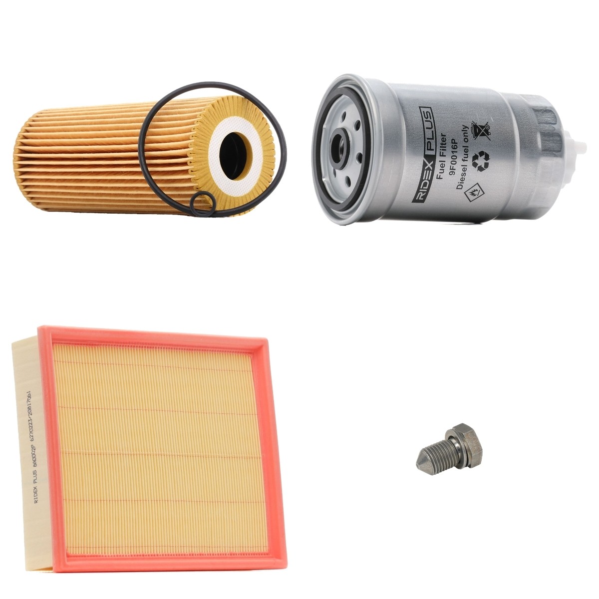 RIDEX PLUS Filter kit Varenummer: 4055F9227P billige