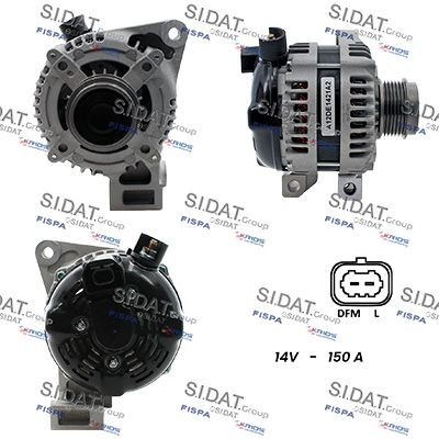 SIDAT Alternator Article number: A12DE1421A2 cheaply