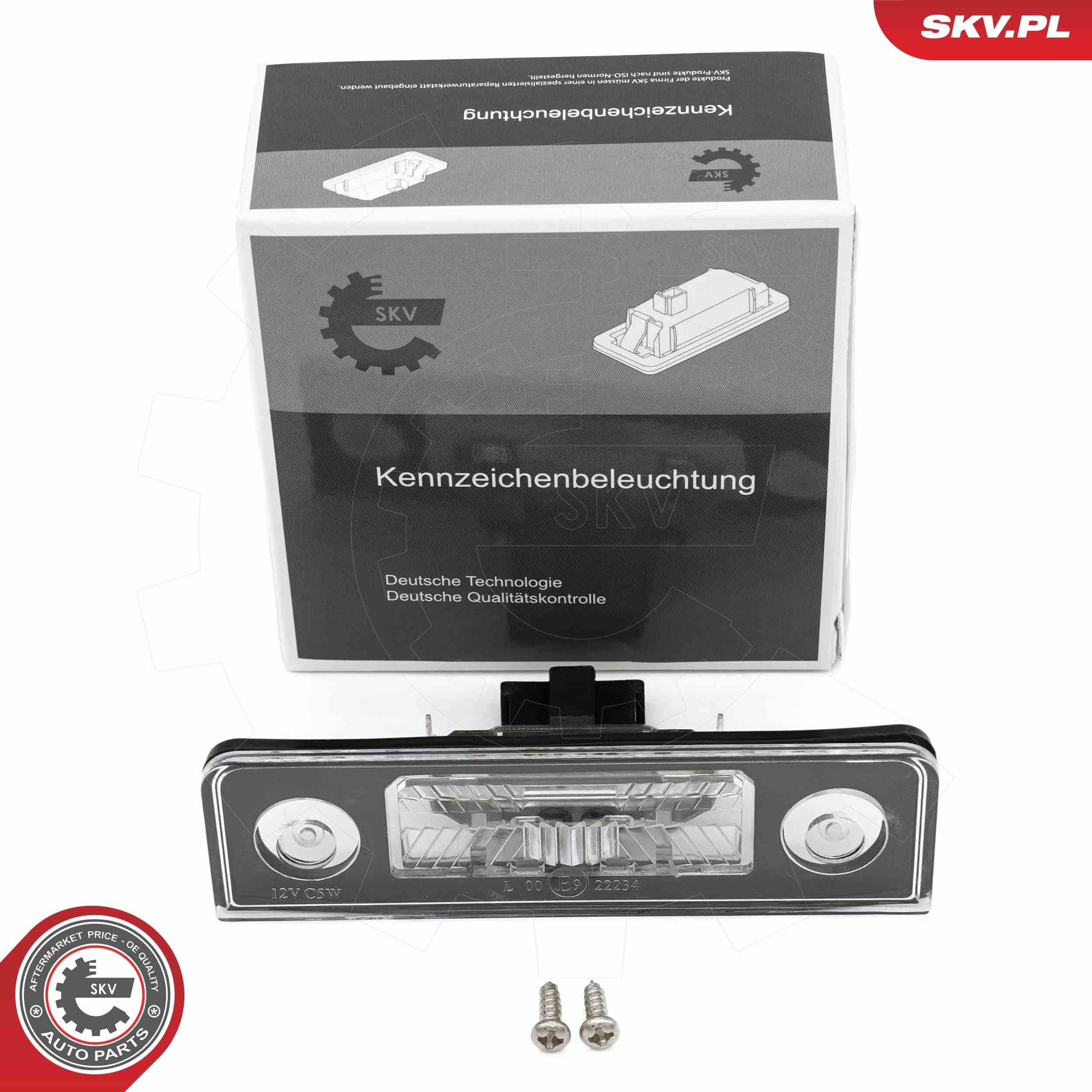 ESEN SKV Licence Plate Light Article number: 72SKV036 cheaply