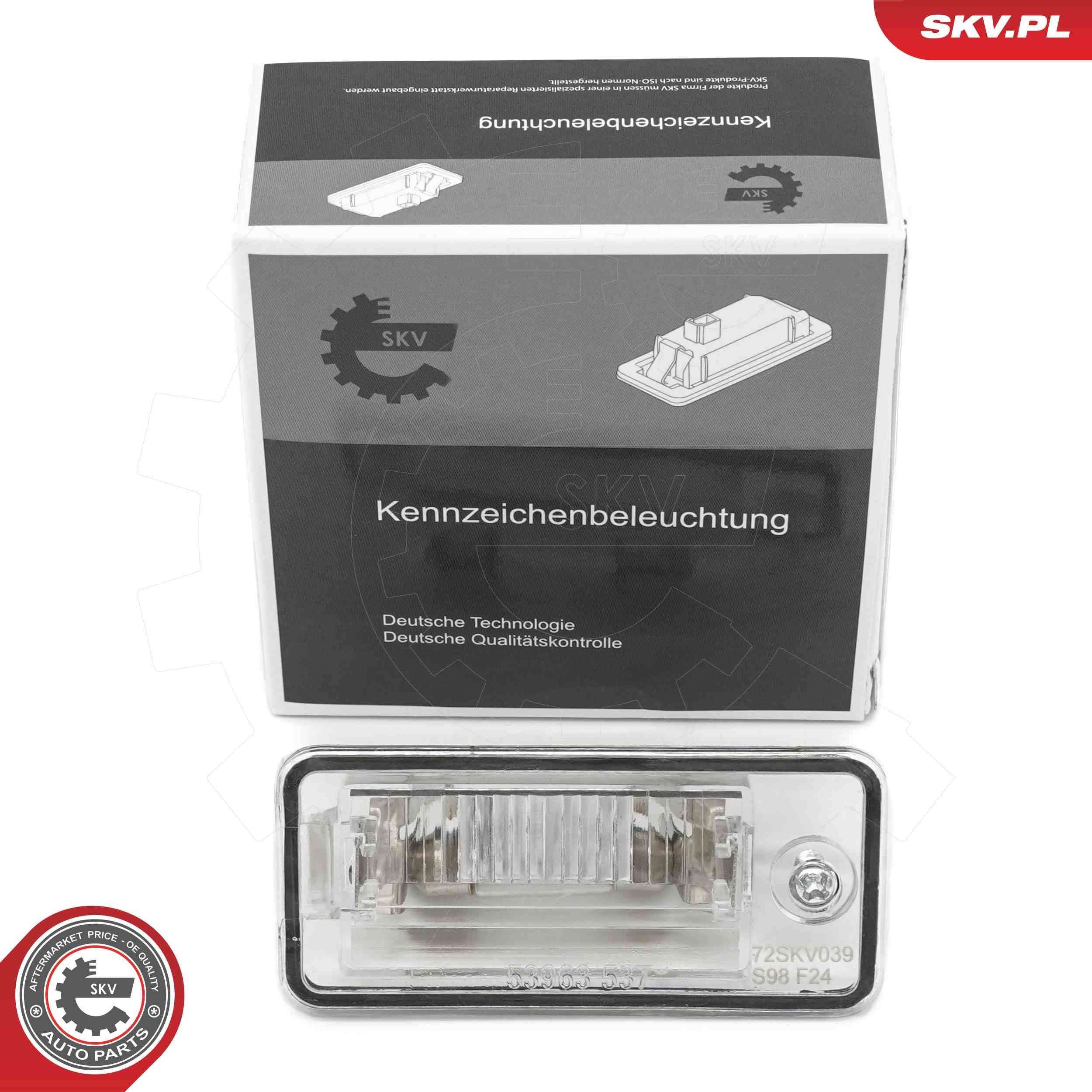 ESEN SKV Nummerpladelys Varenummer: 72SKV039 billige