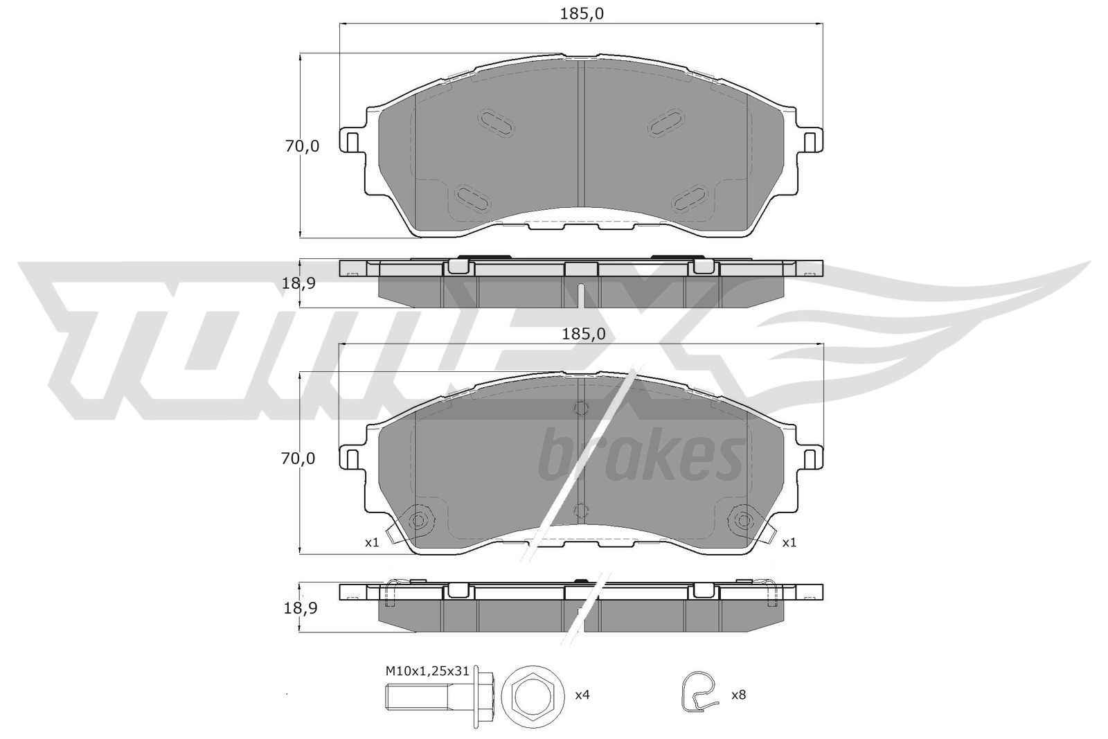 TOMEX brakes ABS sensor Article number: TX 52-66 cheaply