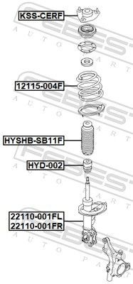 FEBEST Coil spring Article number: 12115-004F cheaply
