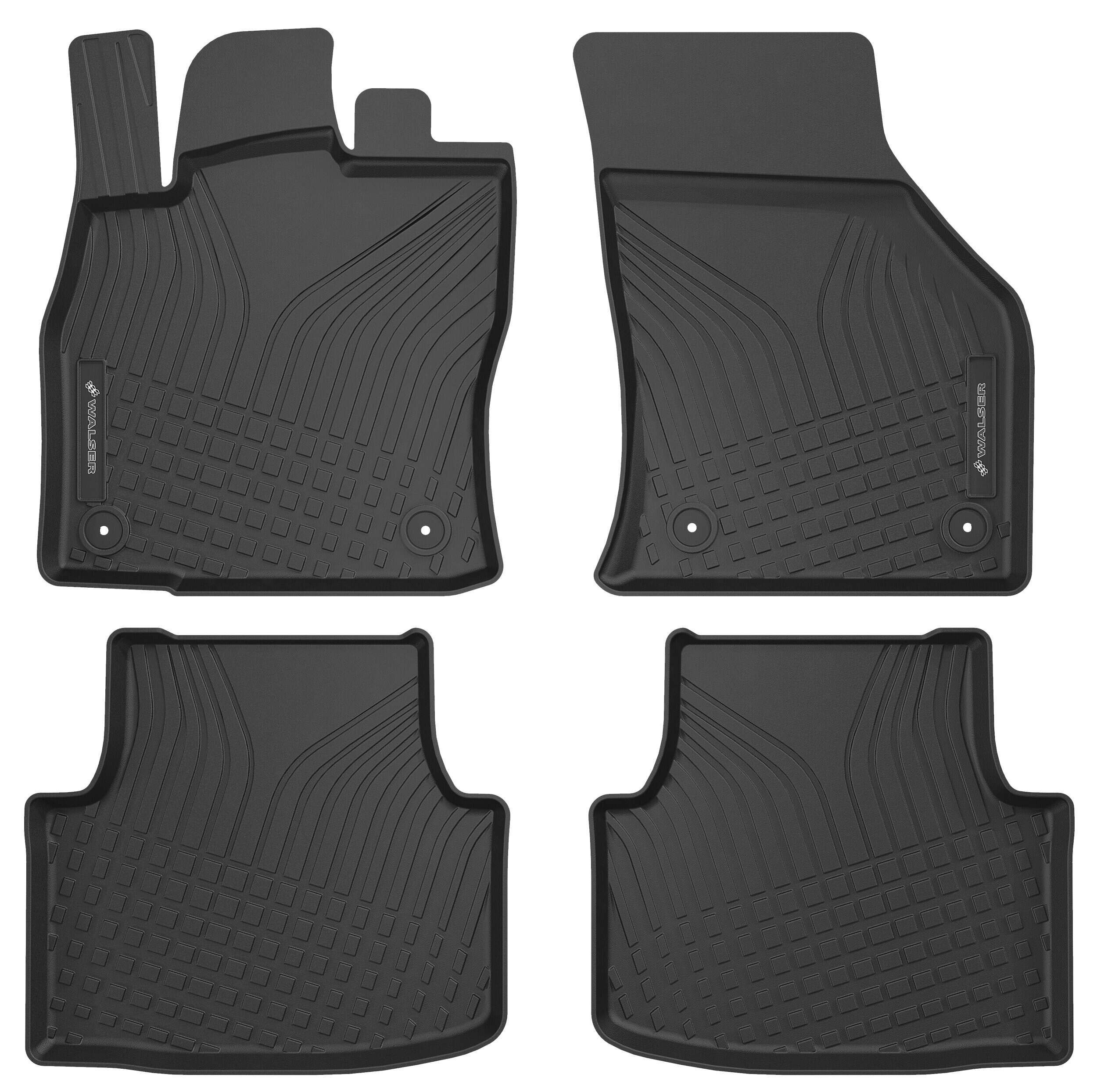 WALSER 100145 Floor mats LEON 1.6 SRE 110 PS Petrol