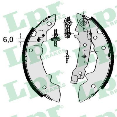 LPR Brake Shoe Set Article number: 04320 cheaply