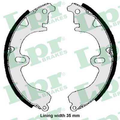 LPR Brake Shoe Set Article number: 04530 cheaply
