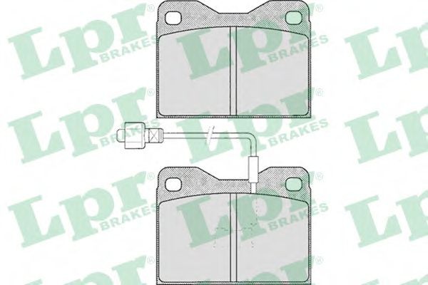 LPR Brake pad set Article number: 05P147 cheaply