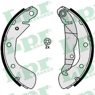 LPR Brake Shoe Set Article number: 08120 cheaply