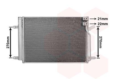 VAN WEZEL Air conditioning condenser Article number: 58015717 cheaply