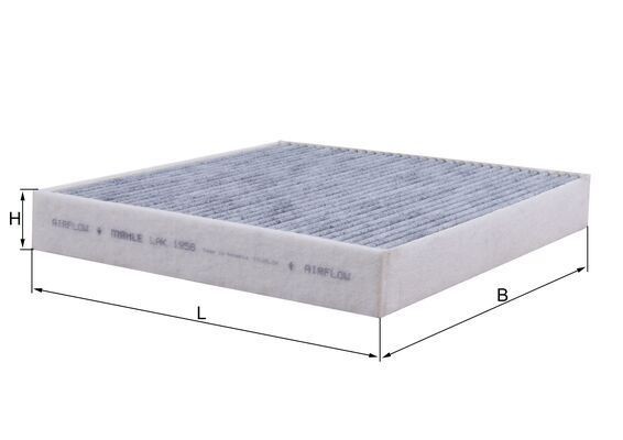 MAHLE ORIGINAL Pollen filter Article number: LAK 1956 cheaply