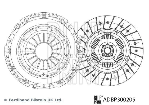 BLUE PRINT Clutch kit Article number: ADBP300205 cheaply