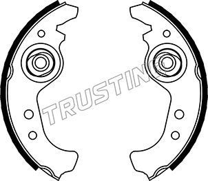 TRUSTING Brake Shoe Set Article number: 034.084 cheaply