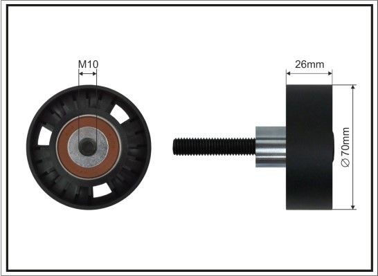 CAFFARO Deflection / Guide Pulley, v-ribbed belt Article number: 359-55 SC cheaply