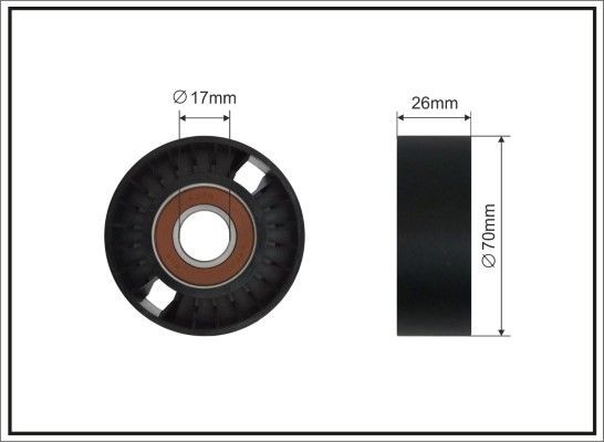 CAFFARO Tensioner pulley Article number: 500436 SC cheaply