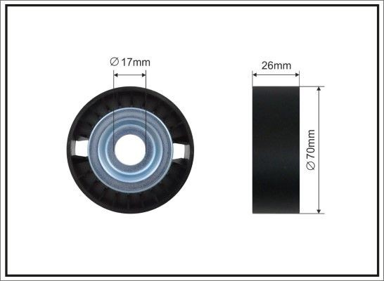 CAFFARO Tensioner pulley Article number: 500629 SC cheaply