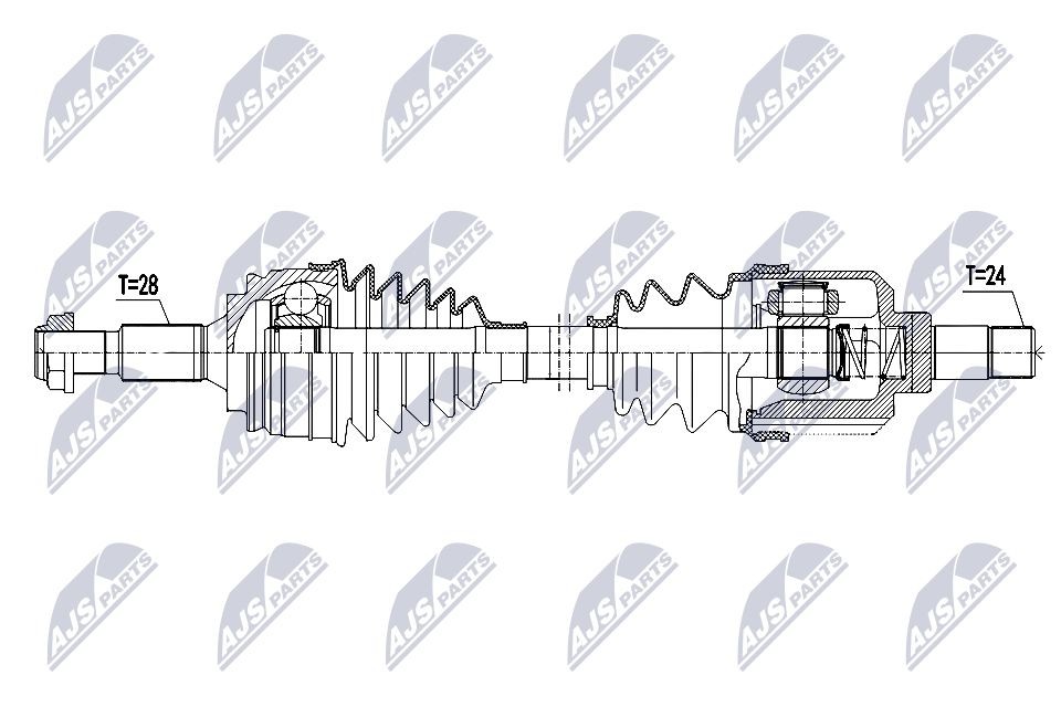 NTY Drive shaft Article number: NPW-CT-146 cheaply