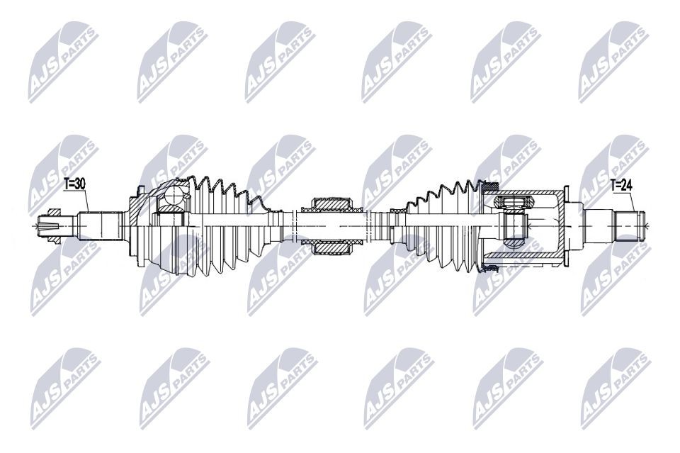 NTY Drive shaft Article number: NPW-TY-192 cheaply