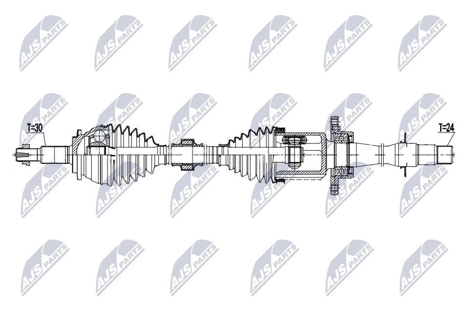 NTY Drive shaft Article number: NPW-TY-193 cheaply