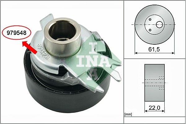 INA Timing belt tensioner pulley Article number: 531 0525 30 cheaply