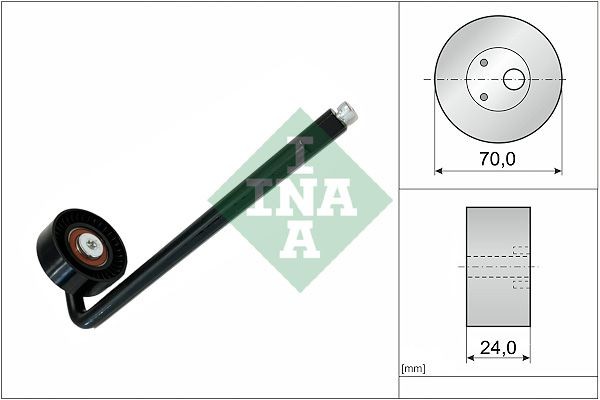 INA Tensioner Pulley, V-belt Article number: 531 0836 10 cheaply
