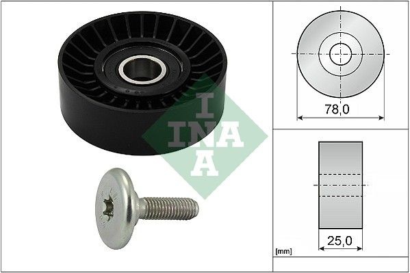 INA Deflection / Guide Pulley, v-ribbed belt Article number: 532 0439 10 cheaply