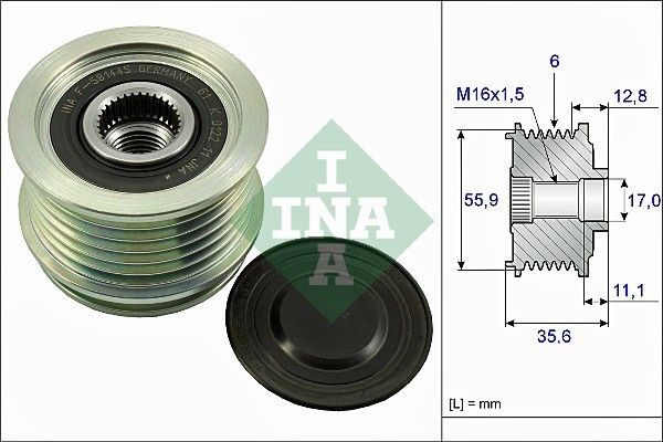 INA Alternator Freewheel Clutch Article number: 535 0041 10 cheaply
