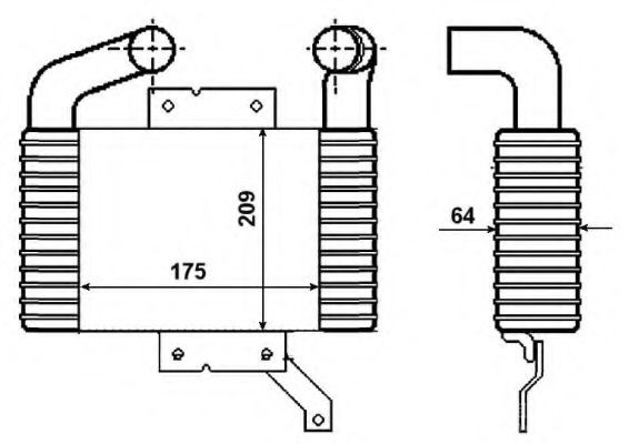 NRF Intercooler Article number: 30472 cheaply