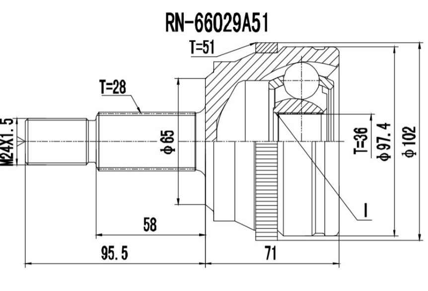 PROCARO Joint kit, drive shaft Article number: 77-OP-900 cheaply